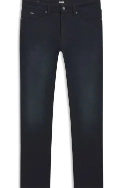 Delaware Slim-Fit Jeans aus blauem Knit Denim