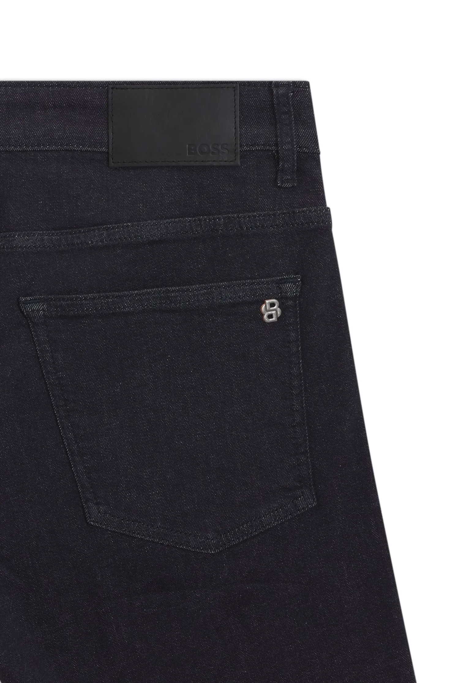 Delaware Slim-Fit Jeans aus dunkelblauem Soft-Motion-Denim