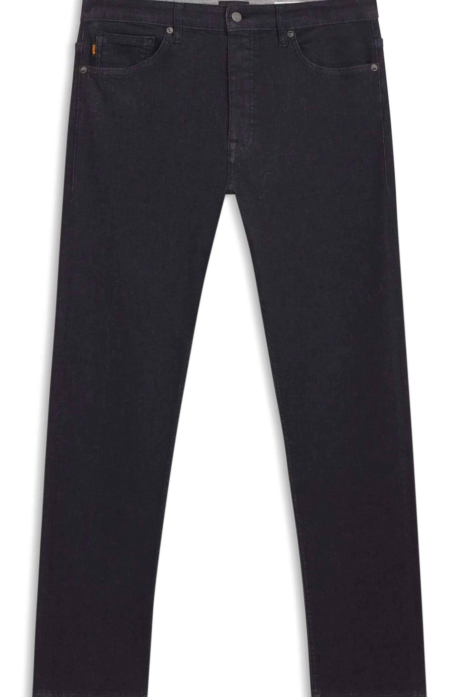 Delaware Slim-Fit Jeans aus dunkelblauem Soft-Motion-Denim