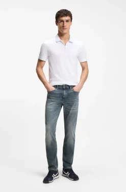 Delaware Slim-Fit Jeans aus elastischem Baumwoll-Denim