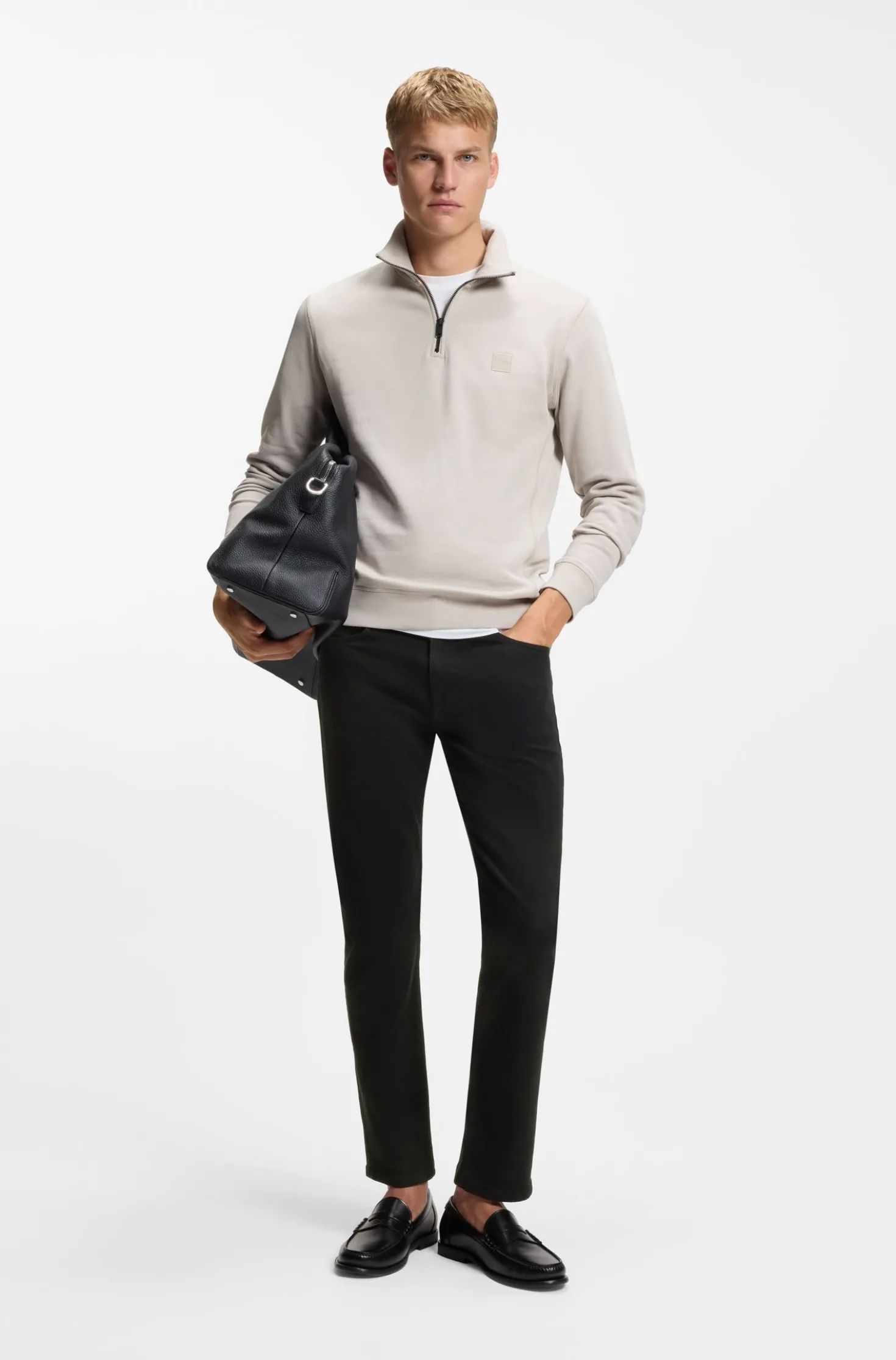 Delaware Slim-Fit Jeans aus komfortablem Stay-Black Stretch-Denim