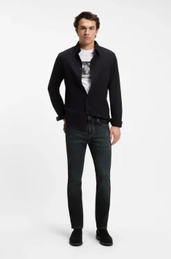 Delaware Slim-Fit Jeans mit Kontrastnähten