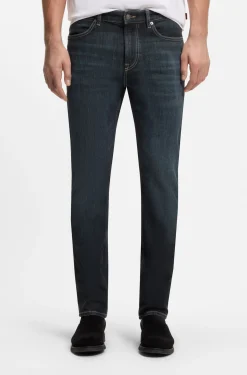 Delaware Slim-Fit Jeans mit Kontrastnähten