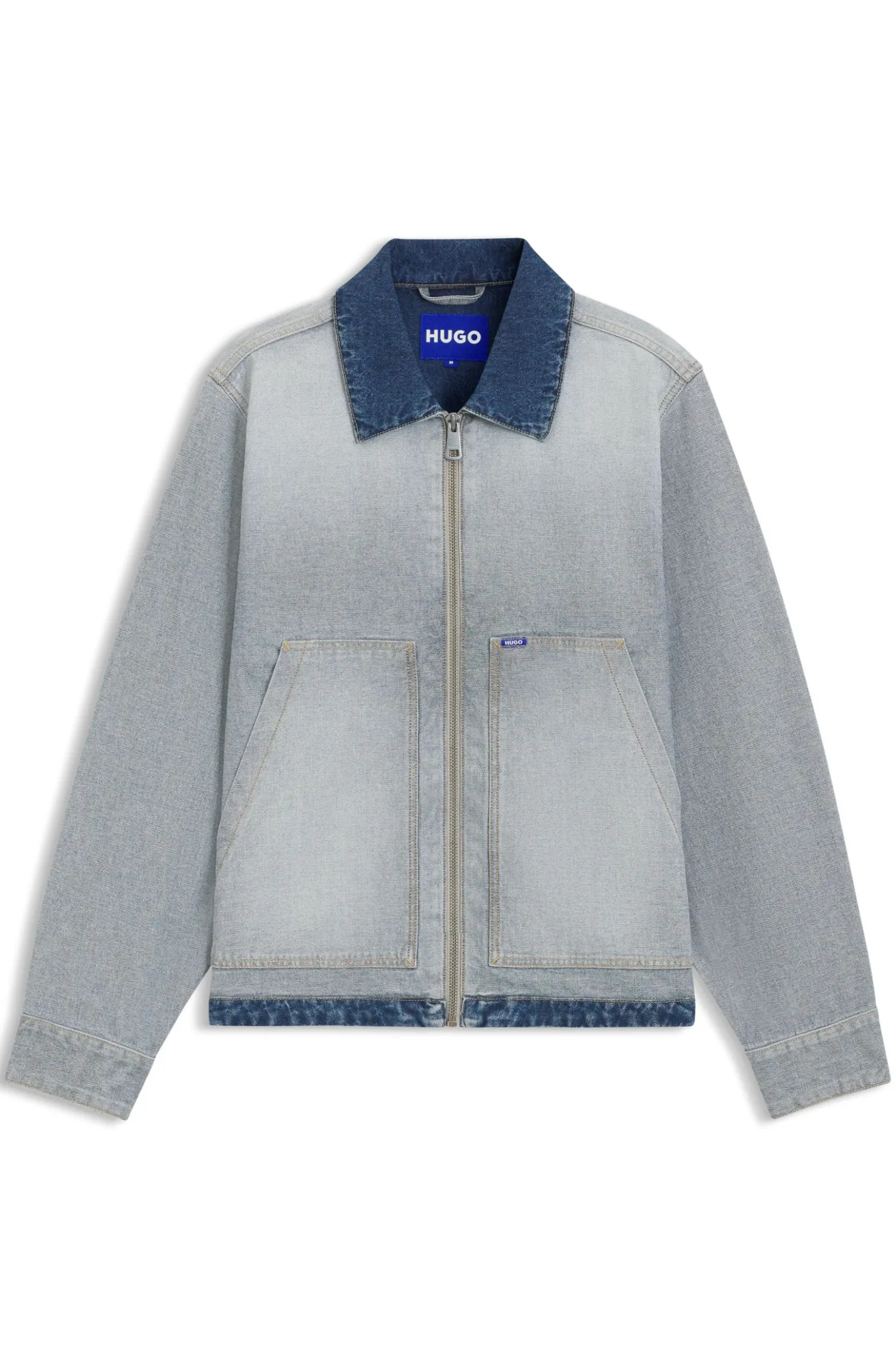 Denim Jacke mit umgekehrtem Styling