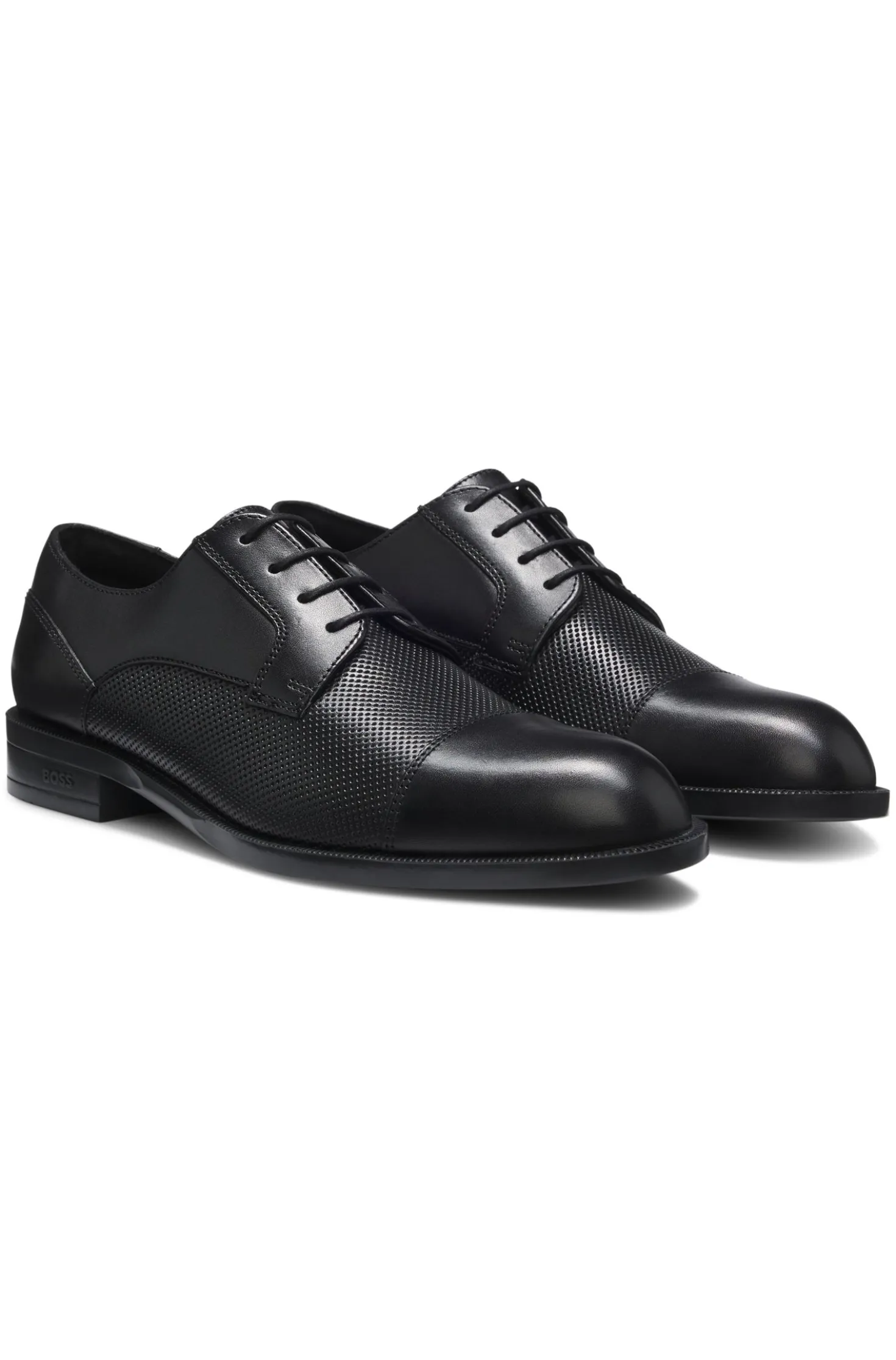 Derbys aus Leder mit Zehenkappe