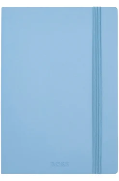 DIN-A5-Notizbuch aus pastellblauem Kunstleder