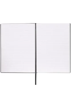 DIN-A5-Notizbuch aus schwarzem Kunstleder