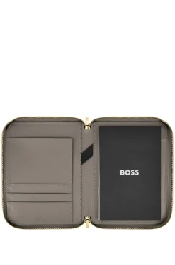 Double B monogram folder in faux leather