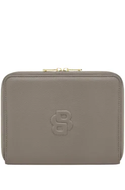 Double B monogram folder in faux leather