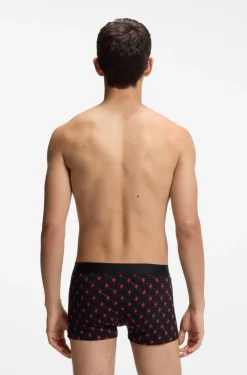 Dreierpack eng anliegende Boxershorts aus Stretch-Baumwolle mit kurzem Bein und Logo-Bund