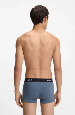 Dreierpack eng anliegende Boxershorts mit kurzem Bein und Jacquard-Logo am Bund