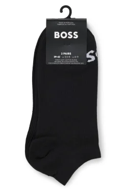 Dreierpack knöchellange Socken mit Kontrast-Logos