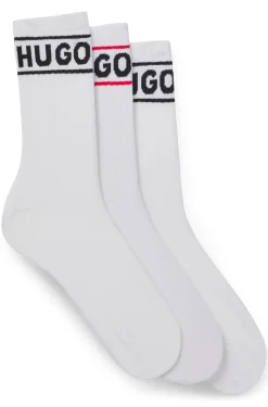 Dreierpack kurze Socken mit Logos
