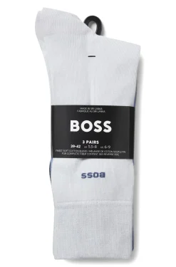 Dreierpack mittelhohe Socken aus Stretch-Gewebe