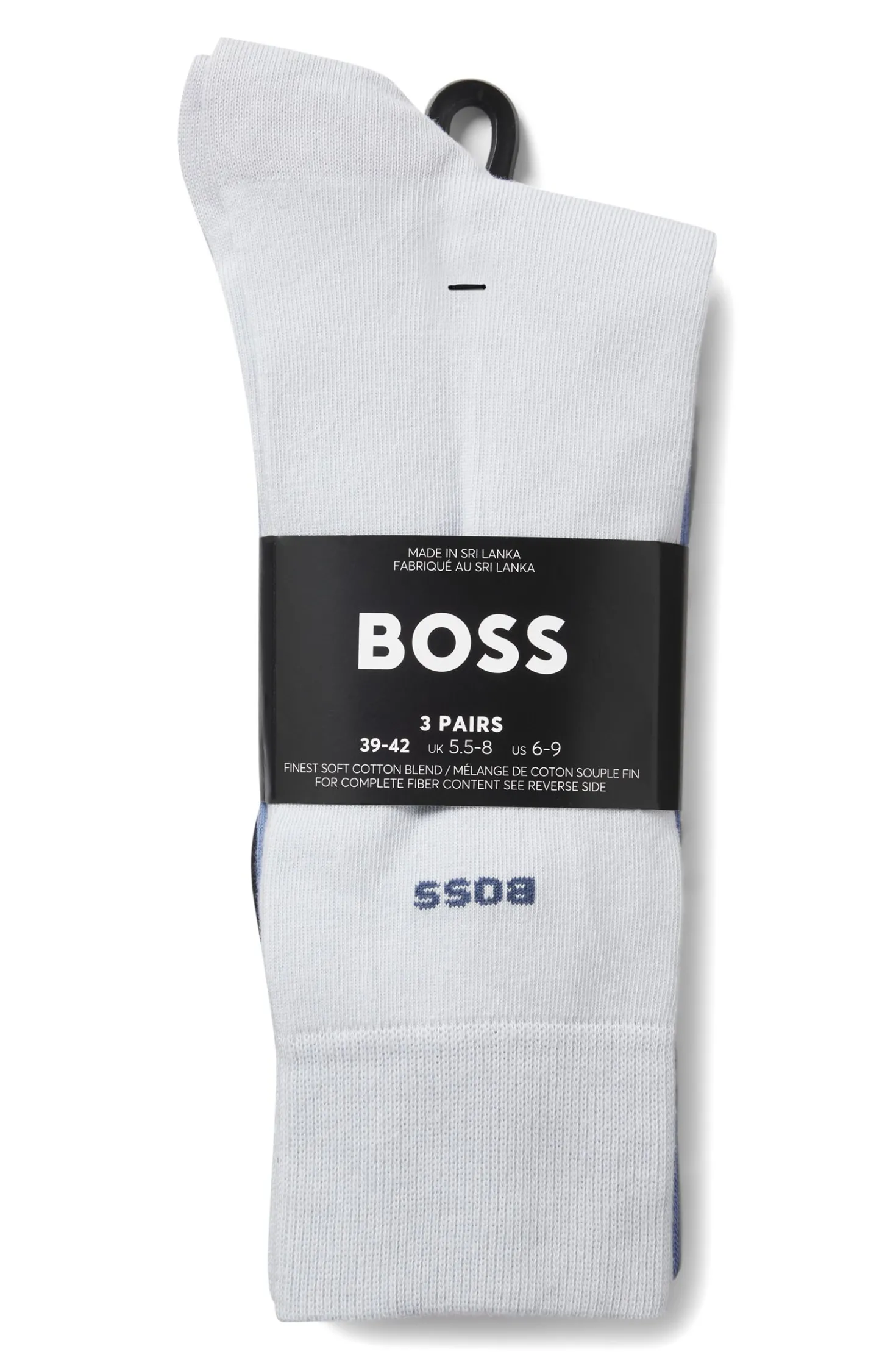 Dreierpack mittelhohe Socken aus Stretch-Gewebe
