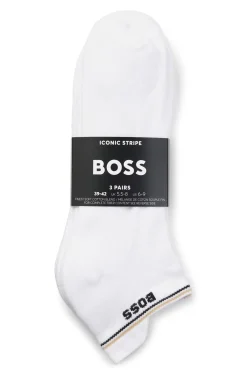 Dreierpack Sneakers-Socken mit plüschiger Sohle