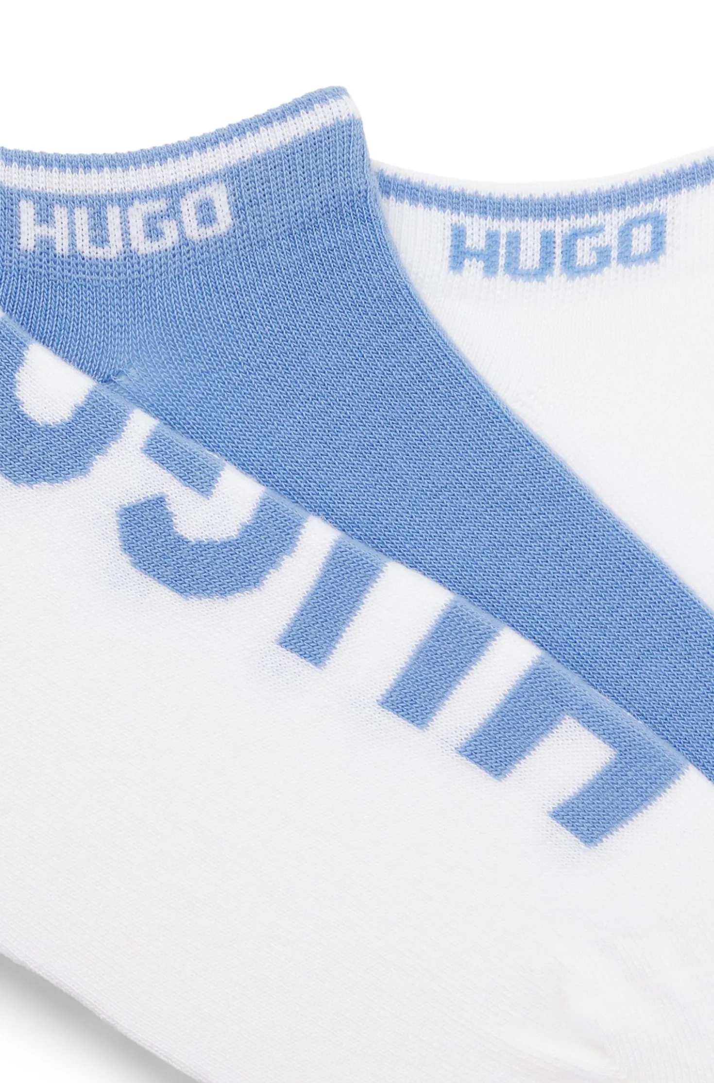 Dreierpack Sneakers-Socken mit Logos