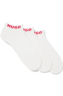 Dreierpack Sneakers-Socken mit Logo-Bündchen