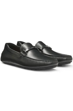 Driver-Schuhe aus Nappaleder mit Logo-Hardware
