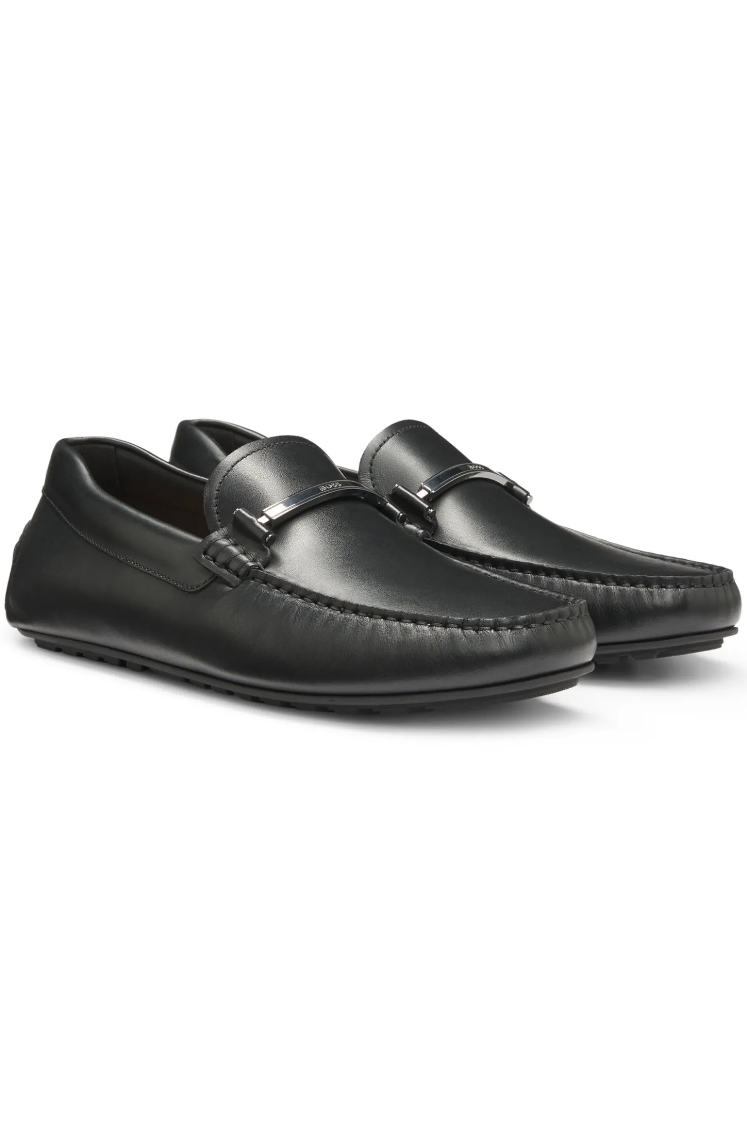 Driver-Schuhe aus Nappaleder mit Logo-Hardware