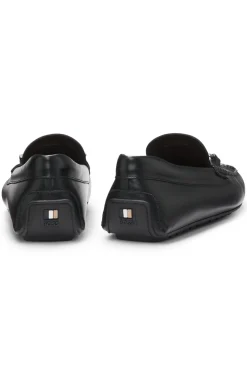 Driver-Schuhe aus Nappaleder mit Logo-Hardware