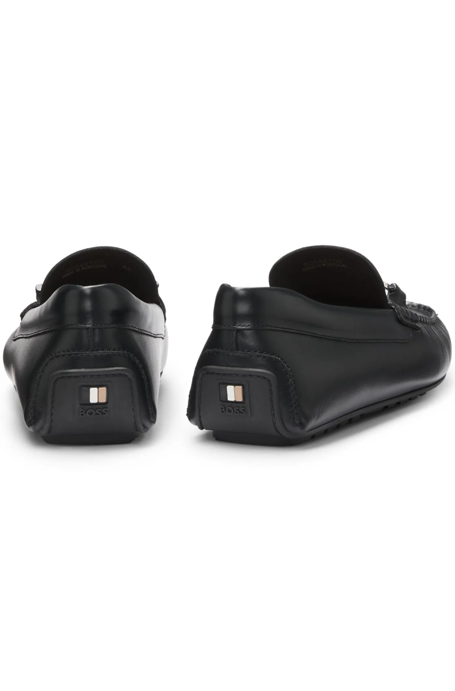 Driver-Schuhe aus Nappaleder mit Logo-Hardware