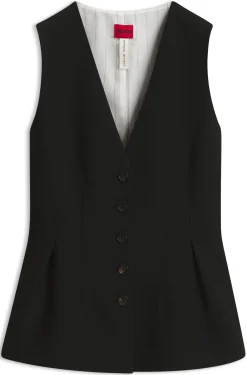 Elegant geschnittene Weste mit Schößchen