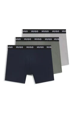 Eng anliegende Boxershorts mit Logo aus Stretch-Baumwolle im Dreierpack