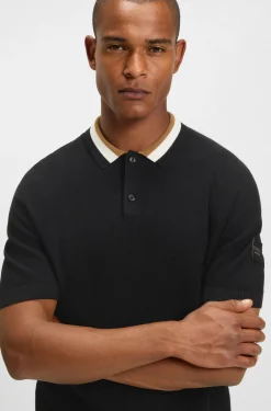 Equestrian Pullover aus Baumwolle mit Polokragen