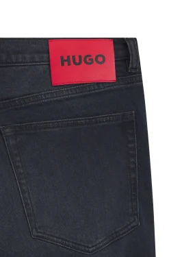 Extra Slim-Fit Jeans aus aschblauem Stretch-Denim