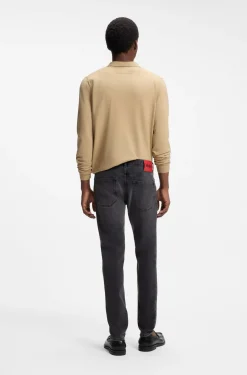 Extra Slim-Fit Jeans aus grauem Stretch-Denim