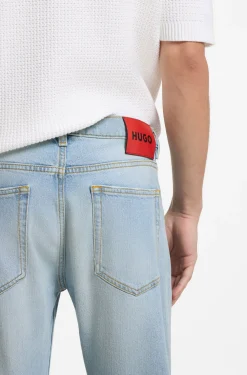 Extra Slim-Fit Jeans aus leuchtend blauem Stretch-Denim