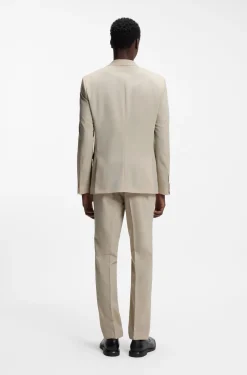 Extra Slim-Fit Popeline-Anzug aus Woll-Mix