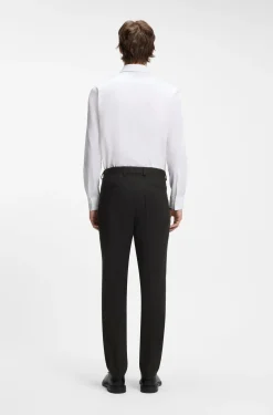 Extra Slim-Fit Twill-Hose aus Woll-Mix