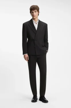 Extra Slim-Fit Twill-Hose aus Woll-Mix