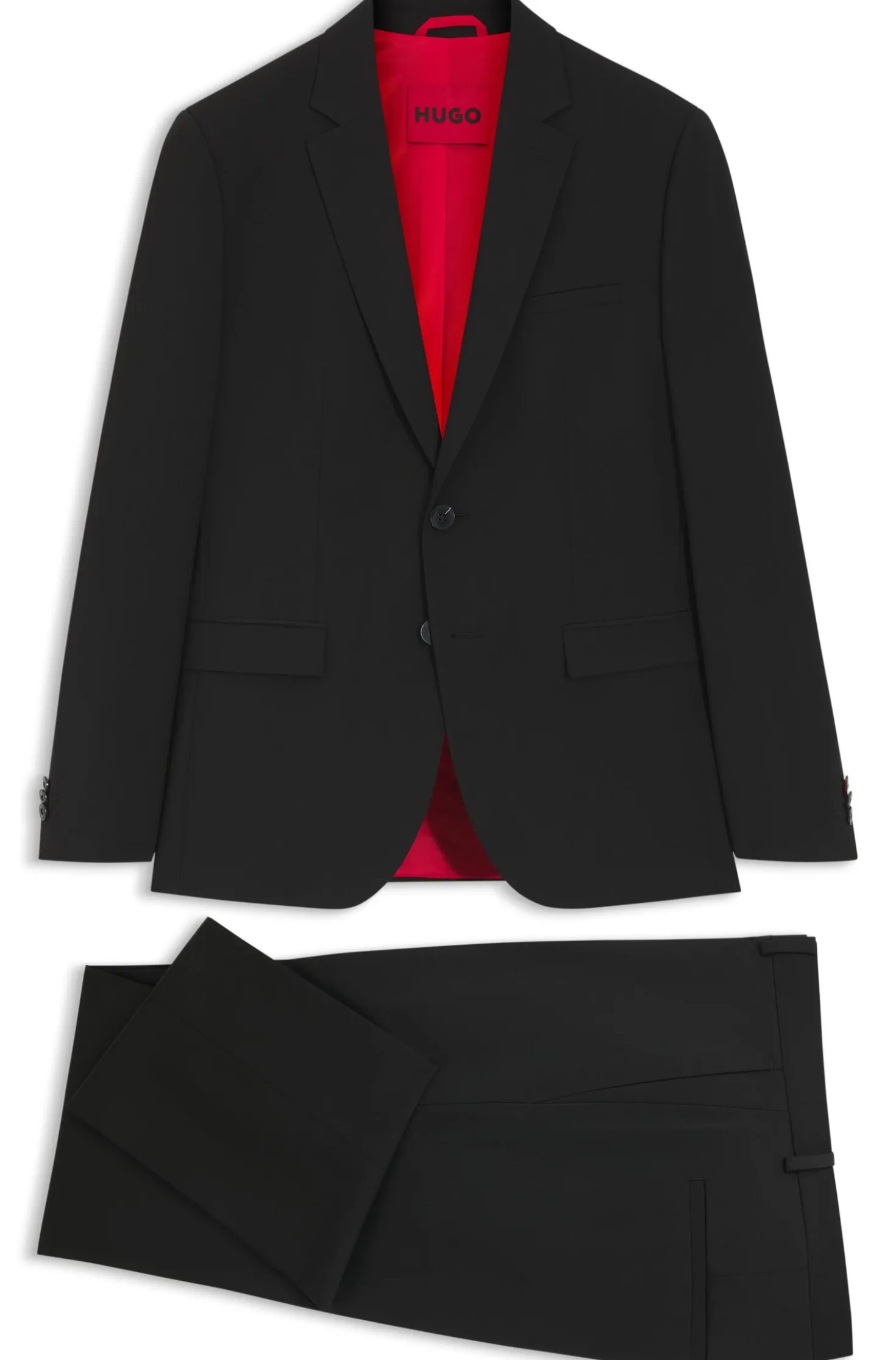 Extra Slim-Fit Zweiteiler aus Woll-Mix