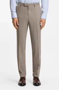 Fein gemusterter Slim-Fit Zweiteiler aus Stretch-Gewebe
