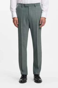 Fein gemusterter Slim-Fit Zweiteiler aus Stretch-Gewebe