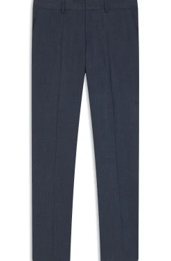 Fein gemusterte Slim-Fit Hose aus Stretch-Wolle