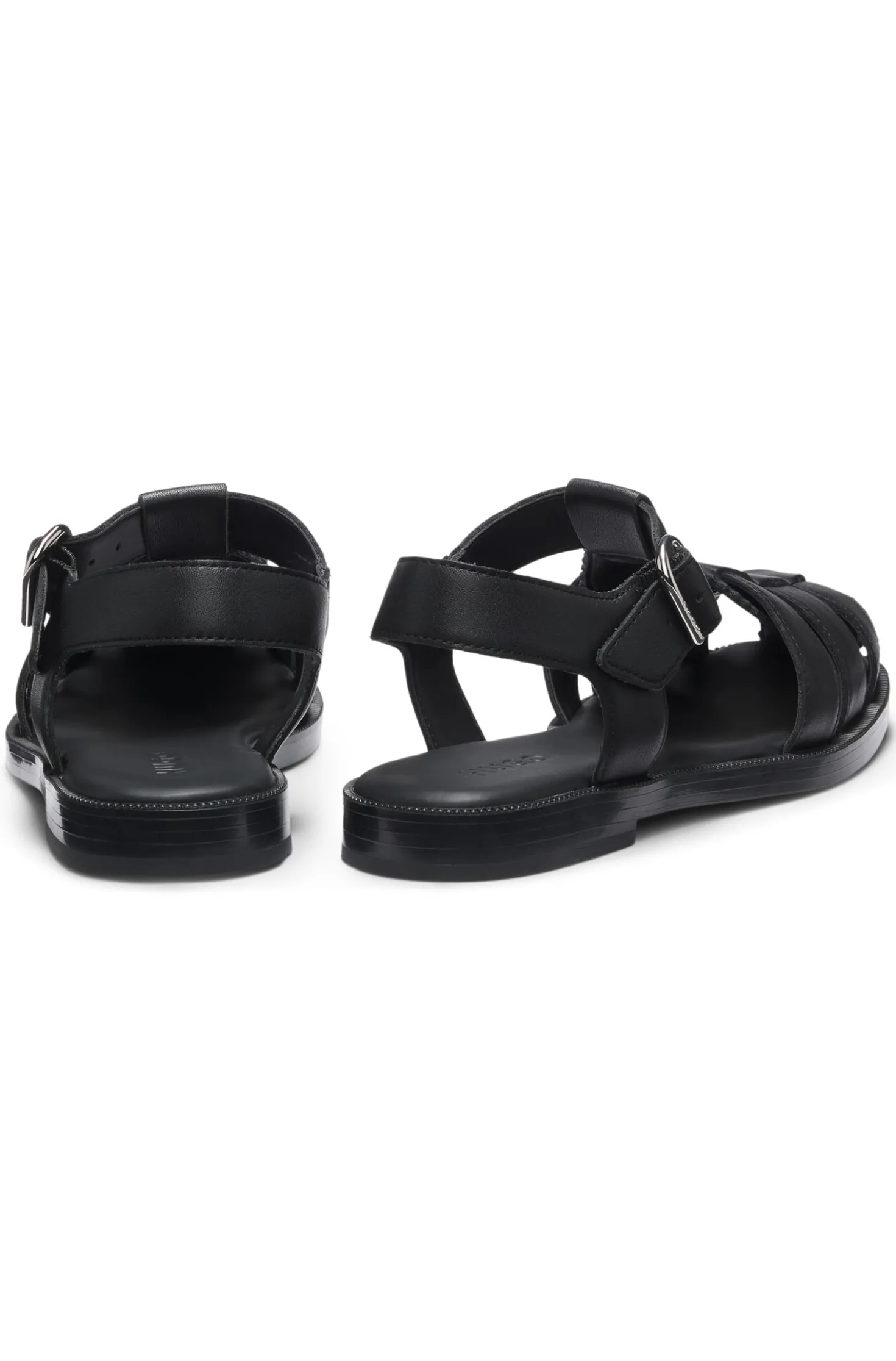 Fischer-Style Sandalen aus Leder mit Stack-Logo