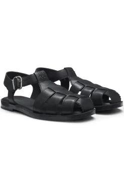 Fischer-Style Sandalen aus Leder mit Stack-Logo