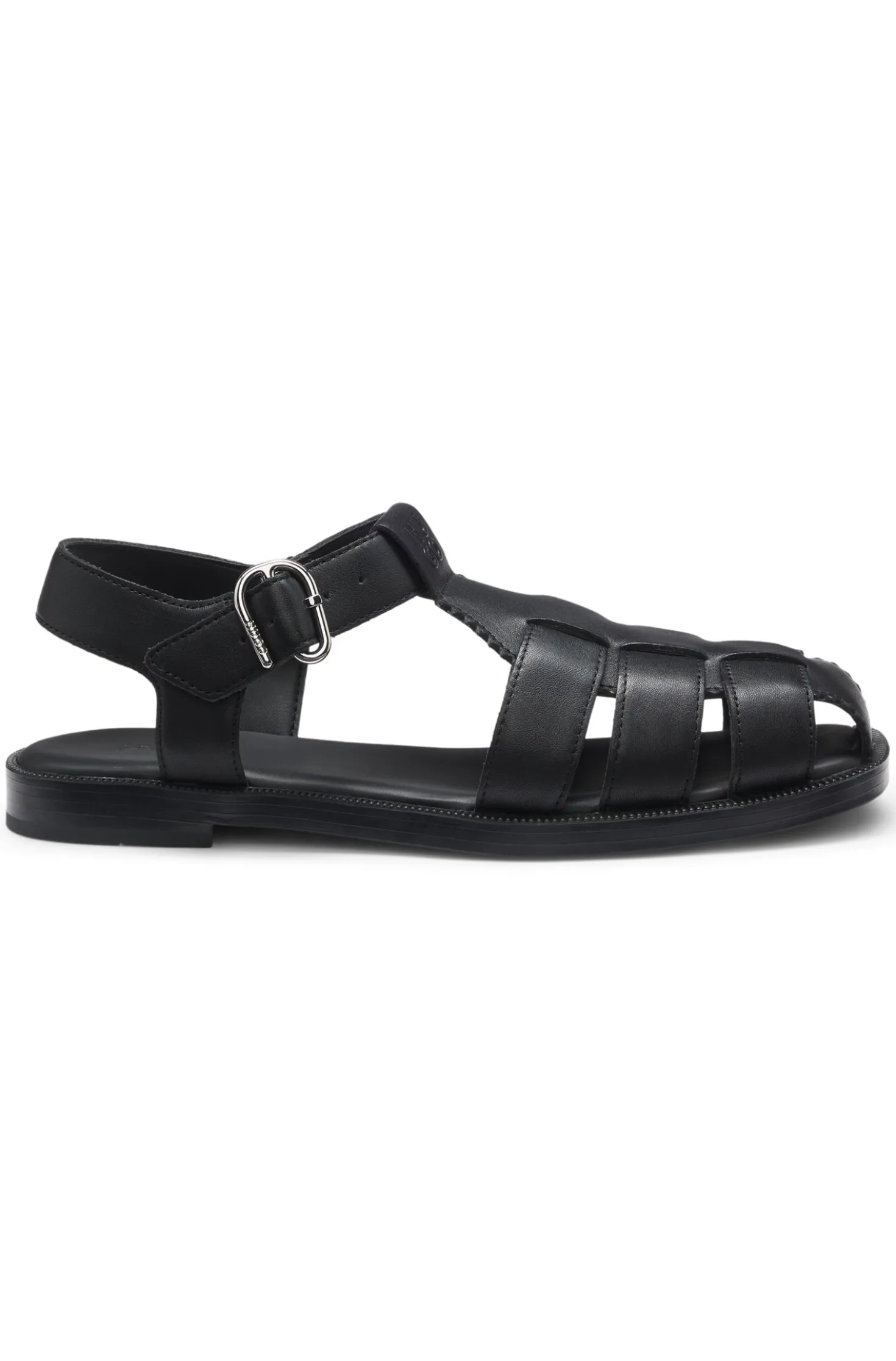 Fischer-Style Sandalen aus Leder mit Stack-Logo