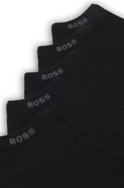 Fünferpack Sneakers-Socken aus Baumwoll-Mix mit Branding