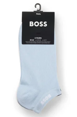 Fünferpack Sneakers-Socken aus Baumwoll-Mix mit Branding