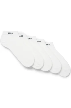 Fünferpack Sneakers-Socken aus Baumwoll-Mix mit Branding