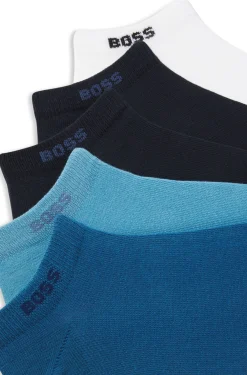 Fünferpack Sneakers-Socken aus Baumwoll-Mix mit Branding