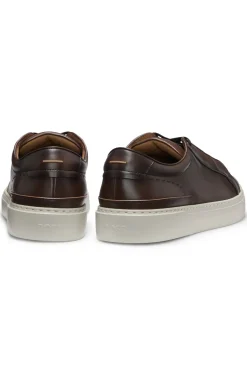 Gary Sneakers aus gebürstetem Leder mit elastischen Schnürsenkeln