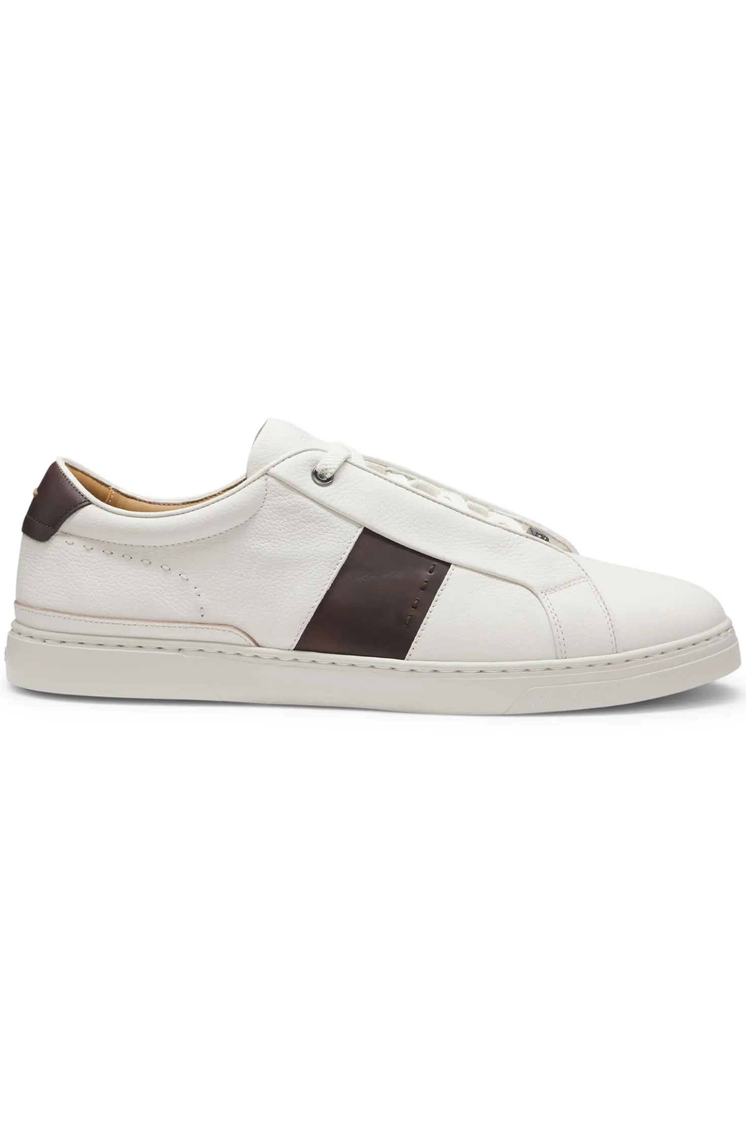 Gary Sneakers aus Leder mit Kontrast an der seitlichen Partie
