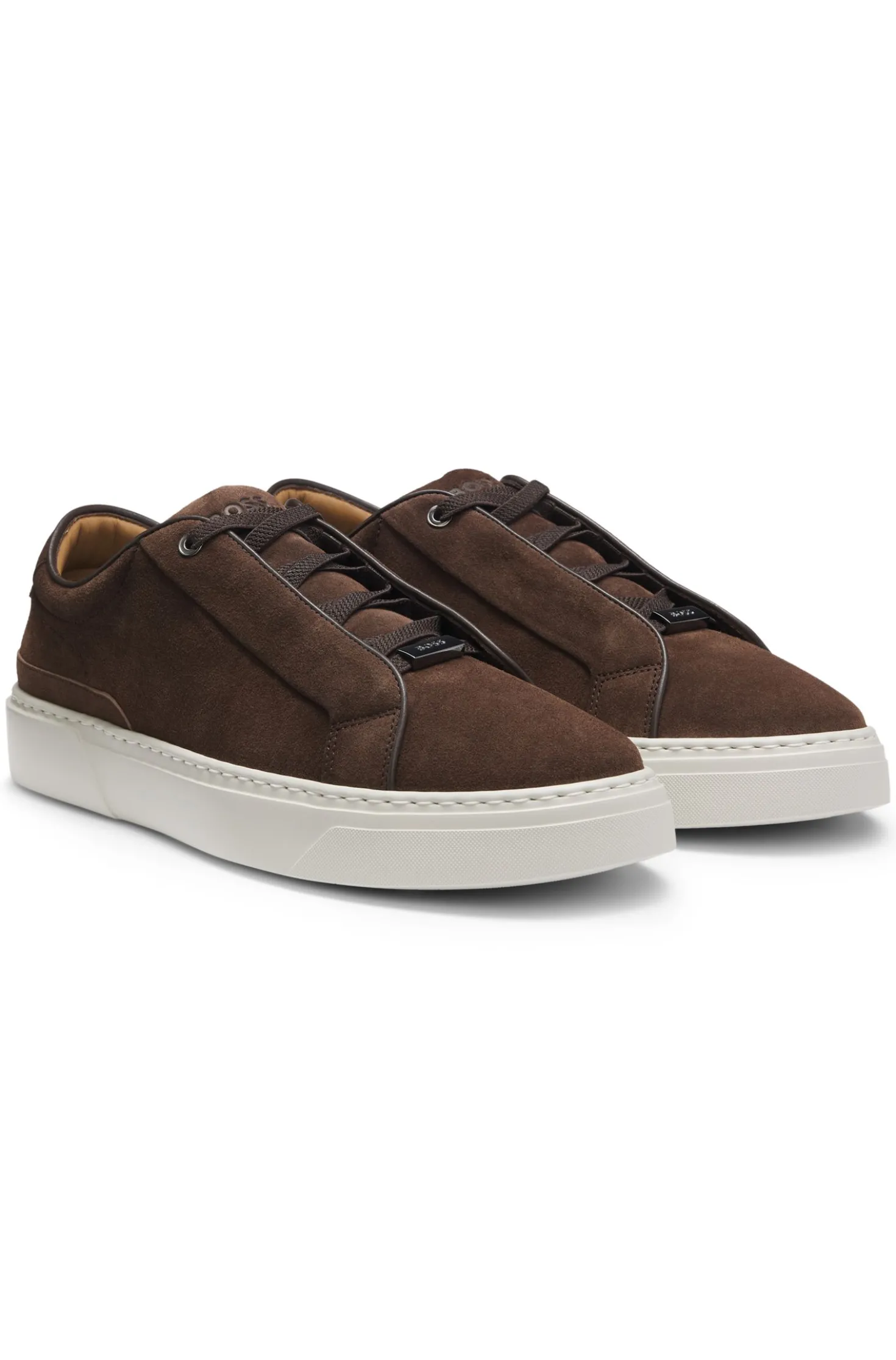 Gary Sneakers aus Veloursleder mit elastischem Schnürsystem