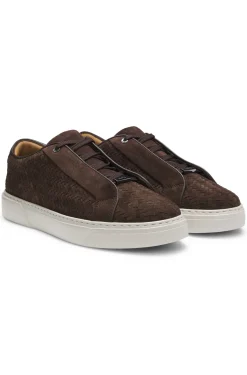 Gary Sneakers mit gewebten Veloursleder-Obermaterial